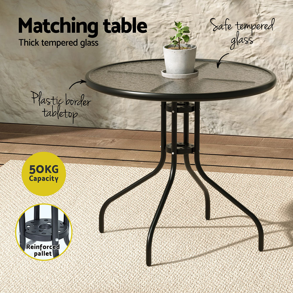 5-Piece Indoor/Outdoor Dining Set – Grey