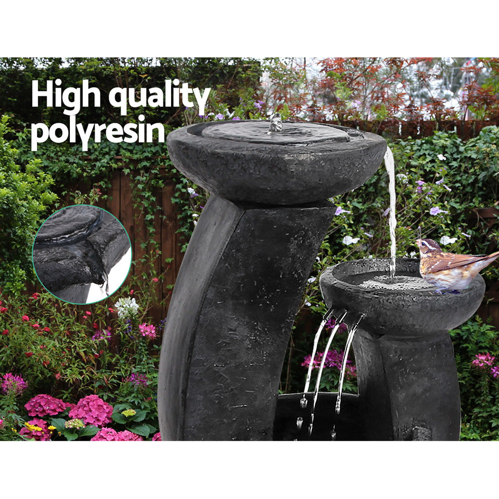 3 Tier Solar Powered Water Fountain (Blue)
