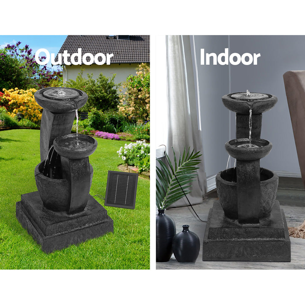 3 Tier Solar Powered Water Fountain (Blue)