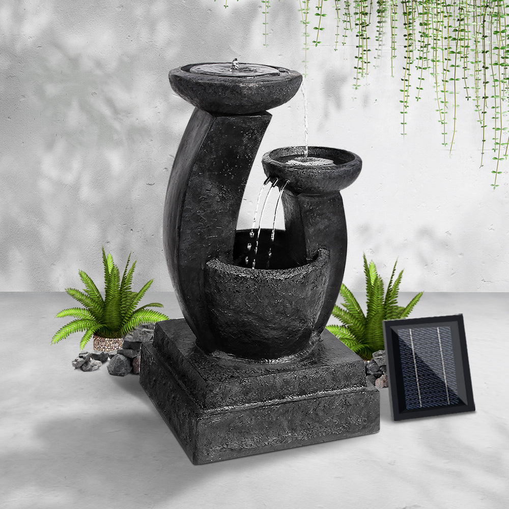 3 Tier Solar Powered Water Fountain (Blue)