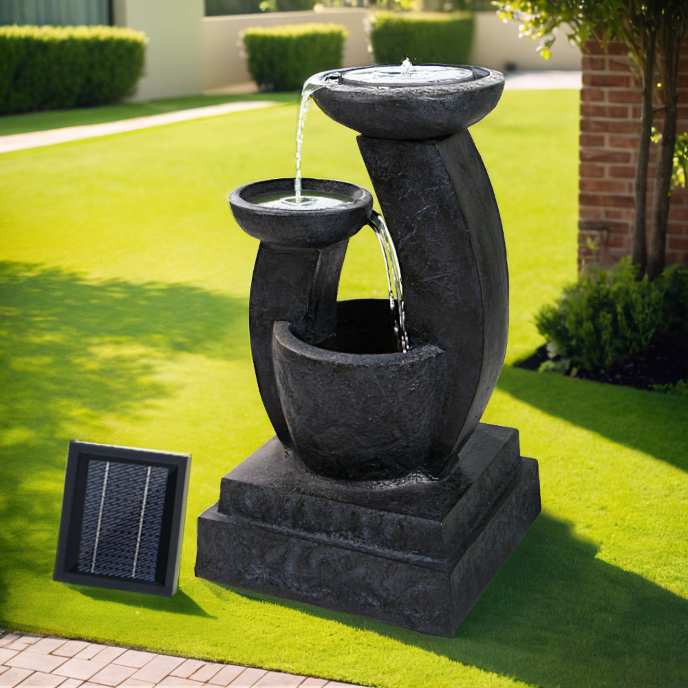 3 Tier Solar Powered Water Fountain (Blue)