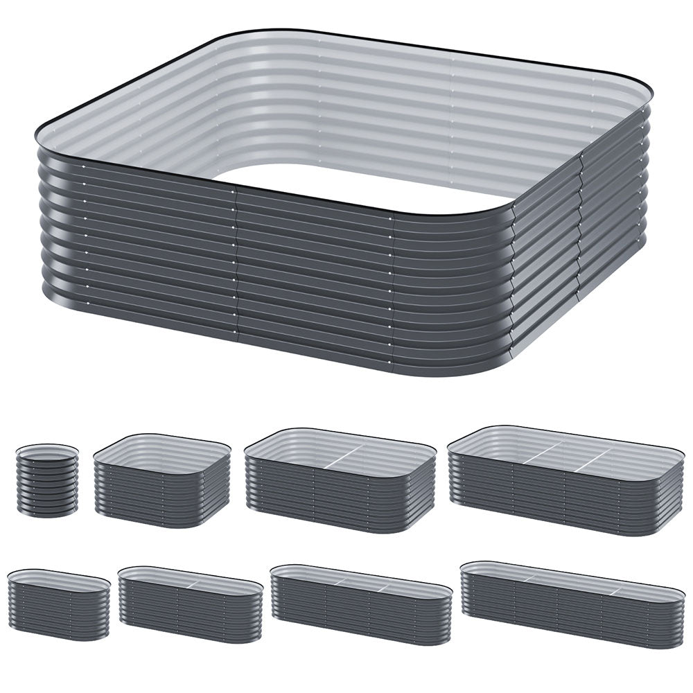 Galvanised Raised Garden Bed – 9 Size Options