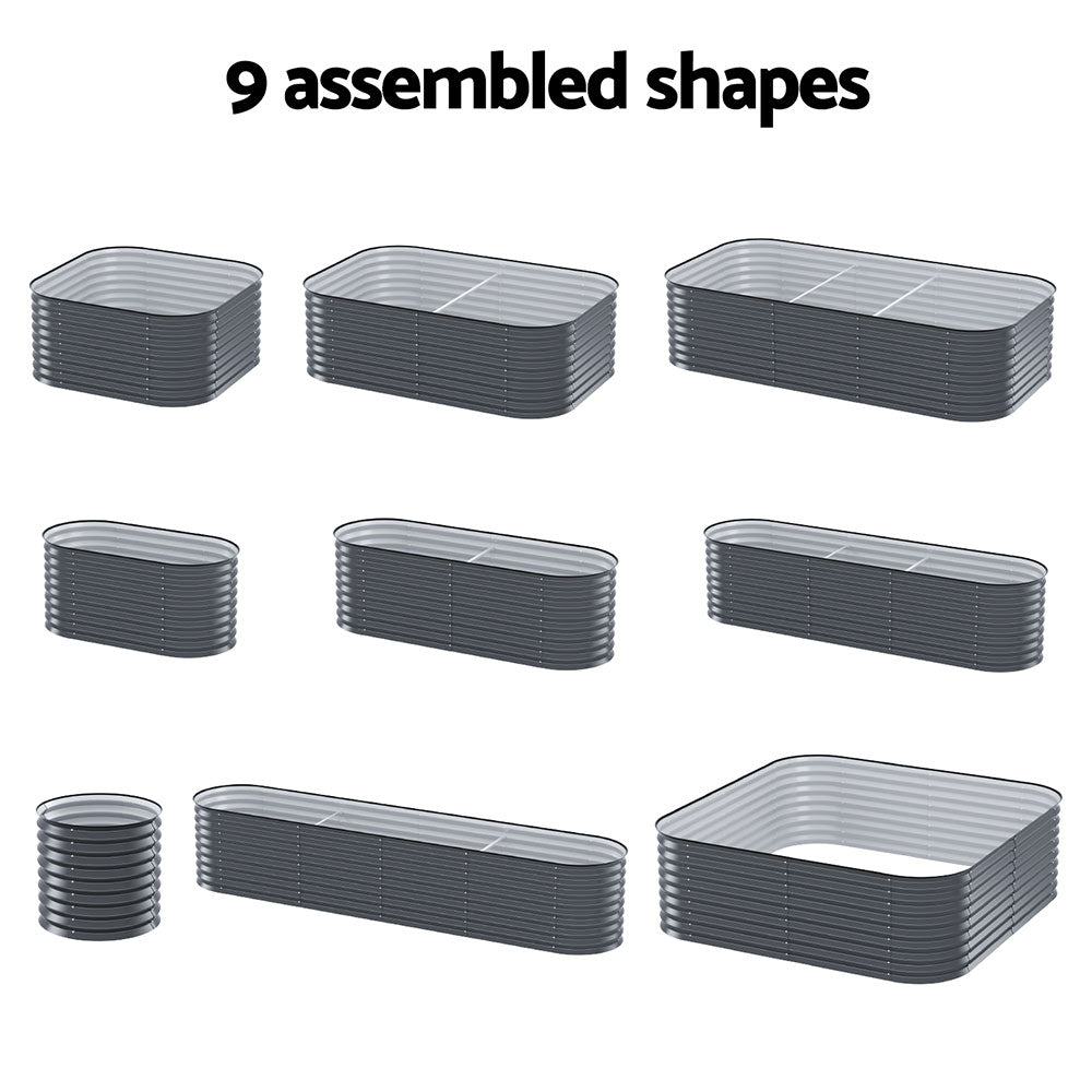 Galvanised Raised Garden Bed – 9 Size Options