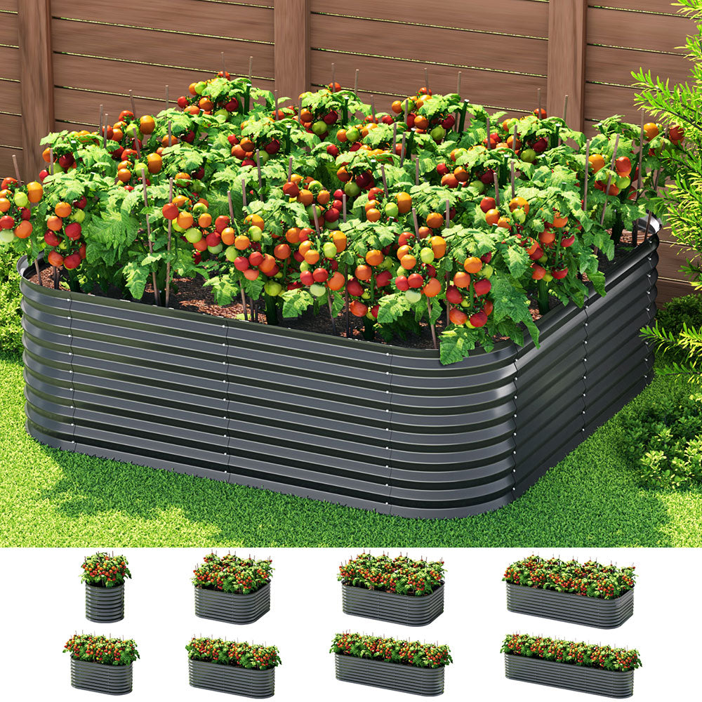 Galvanised Raised Garden Bed – 9 Size Options
