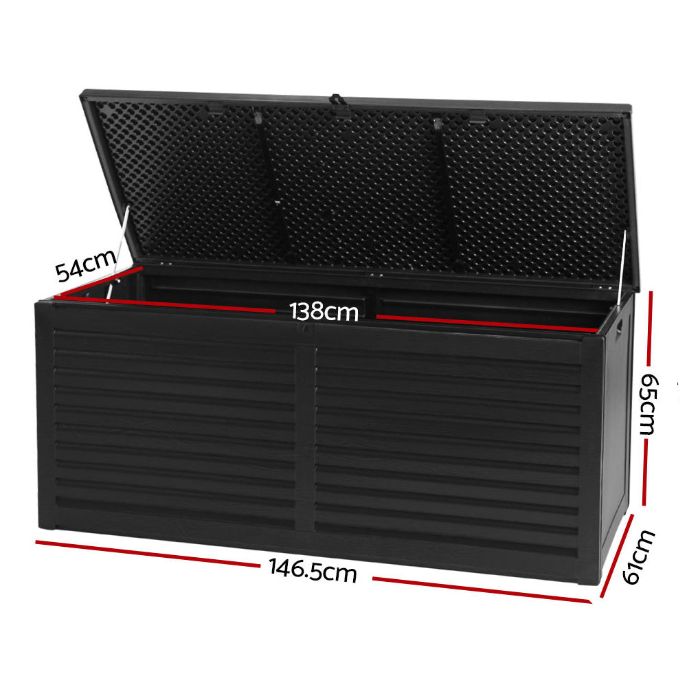 Outdoor Storage Box Container Indoor Garden Toy Tool Sheds Chest 490L
