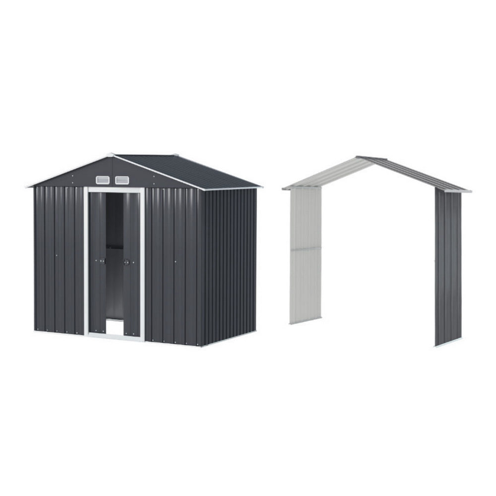 Garden Shed with Extension Kit – 215 x 174 x 186cm