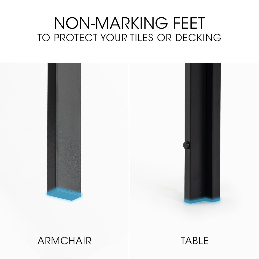 7-Piece Outdoor Dining Set – Polywood & Mesh