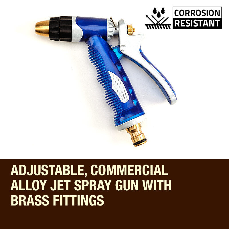 30m Wall-Mounted Retractable Water Hose Reel – Cream & Grey