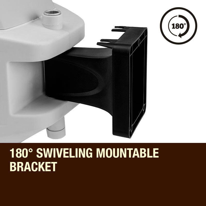 30m Wall-Mounted Retractable Water Hose Reel – Cream & Grey