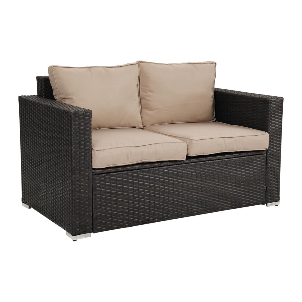 4-Seater Outdoor Sectional Wicker Sofa Set