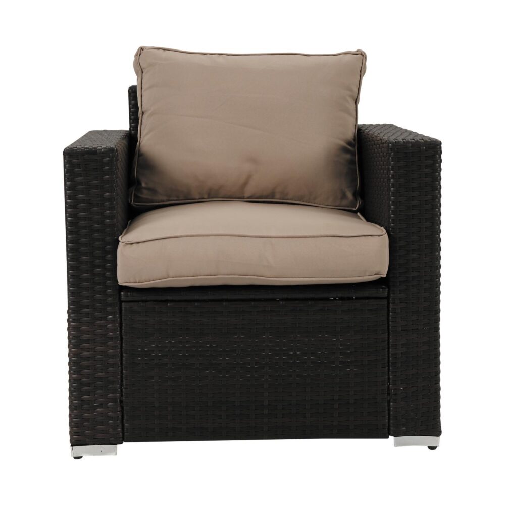 4-Seater Outdoor Sectional Wicker Sofa Set