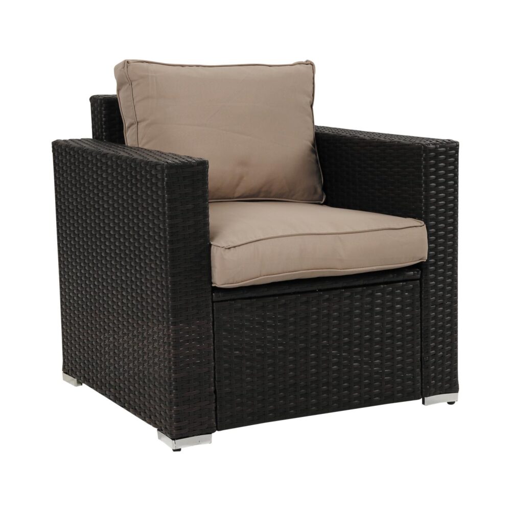 4-Seater Outdoor Sectional Wicker Sofa Set