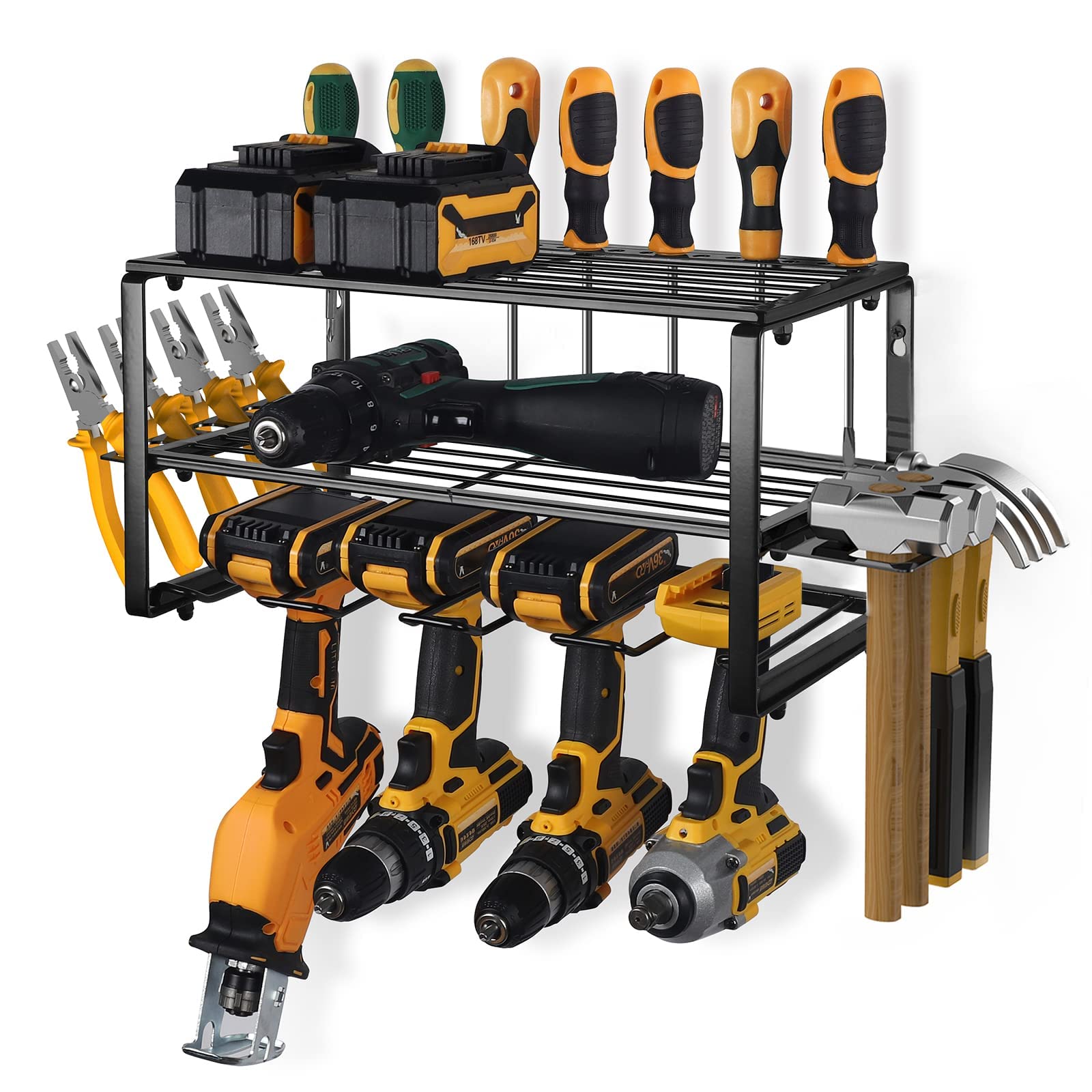 Wall-Mounted Power Tool Organiser – 40 x 20 x 19.5cm