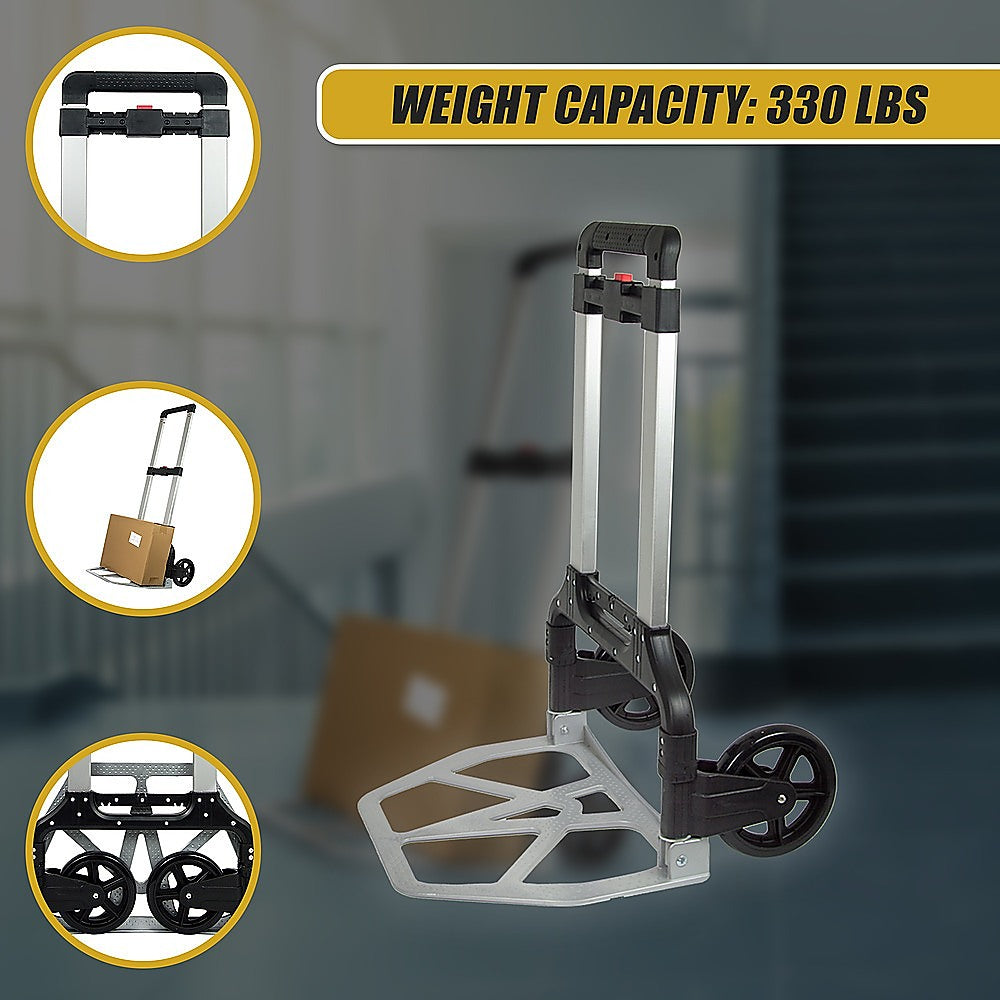 Foldable Aluminium Hand Trolley - 150KG Capacity
