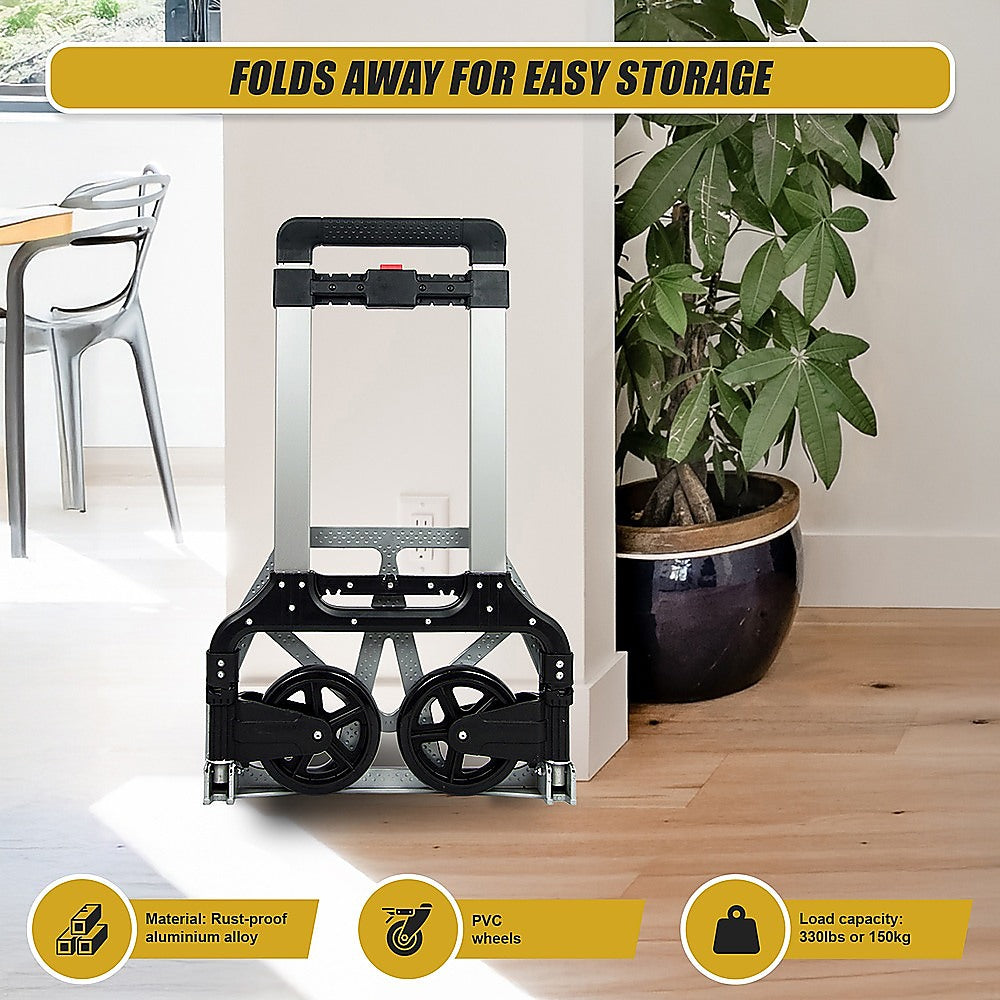 Foldable Aluminium Hand Trolley - 150KG Capacity