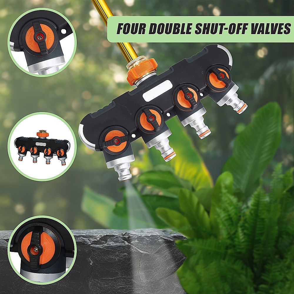 4-Way Garden Hose Splitter