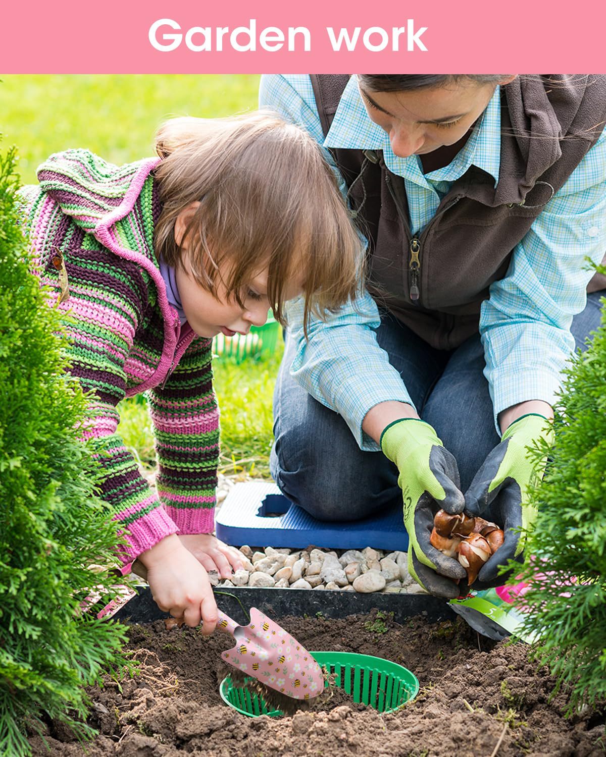 3-Piece Floral Print Garden Tool Set