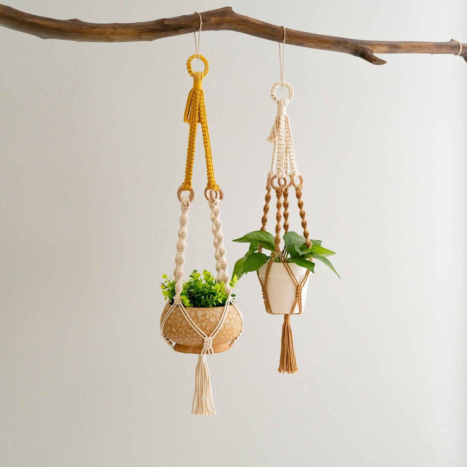 Handmade Macrame Plant Hanger – Set of 2