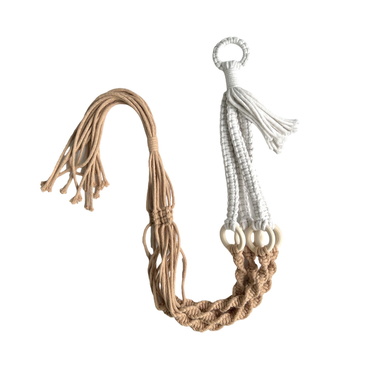 Handmade Macrame Plant Hanger – Set of 2 Cotton Rope Hangers