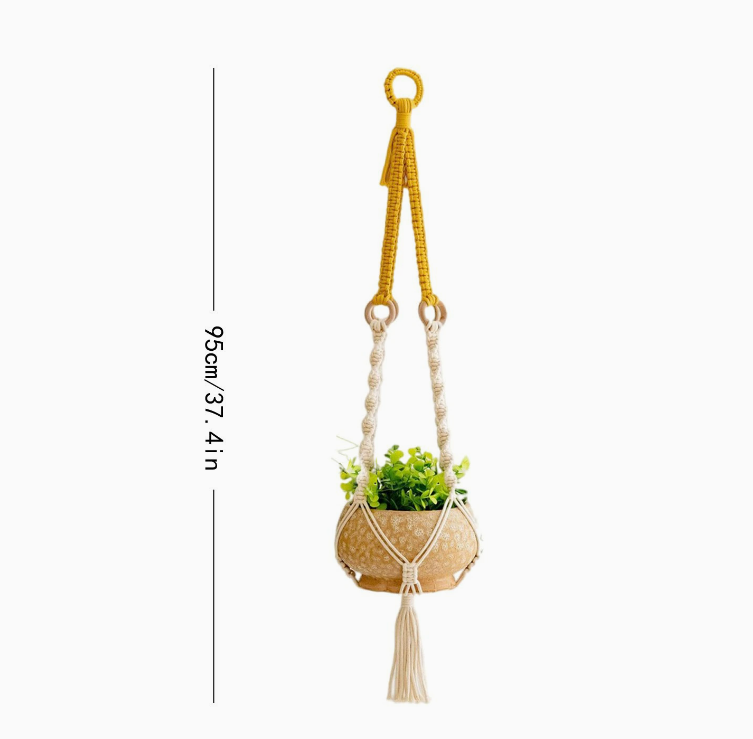 Handmade Macrame Plant Hanger – Set of 3