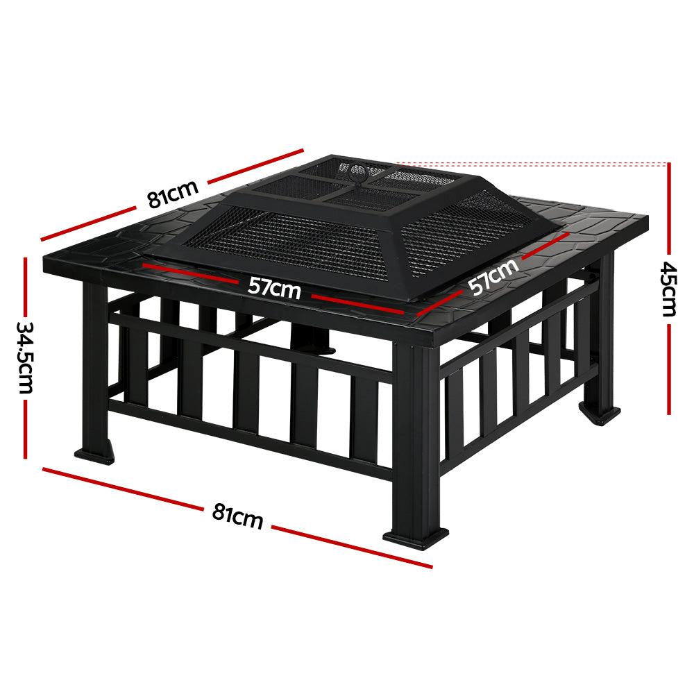 Fire Pit BBQ Table Grill