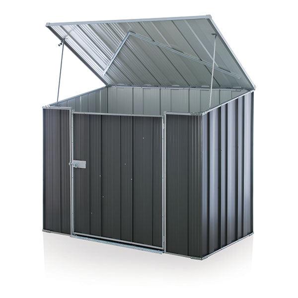 storemate 53 garden shed 1.76m x 1.07m x 1.26m slate grey