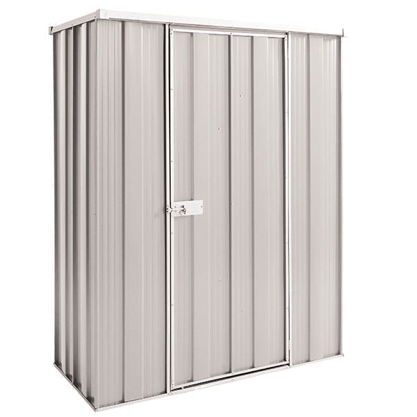 yardstore f42-s garden shed 1.41m x 0.72m x 1.8m zinc / garden shed 1.41m x 0.72m x 1.8m