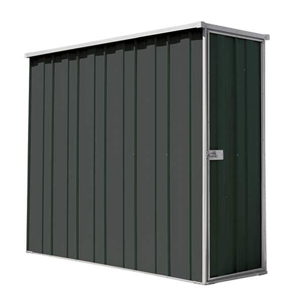 yardstore f26-s garden shed 0.72m x 2.1m x 1.8m slate grey