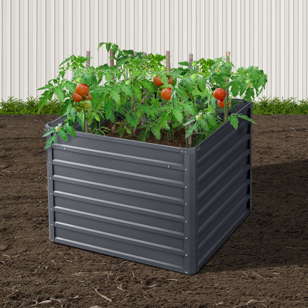Galvanised Steel Raised Garden Bed Instant Planter X2