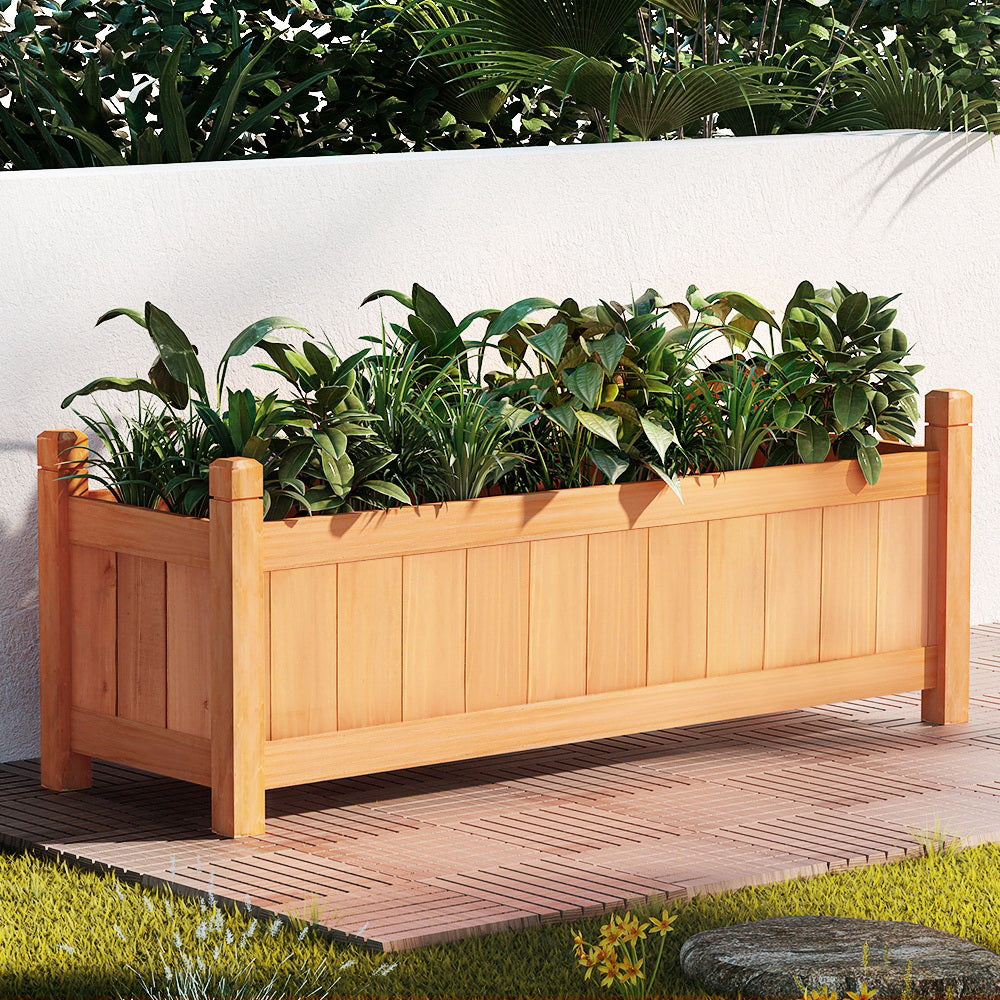 Raised Garden Bed Wooden Planter Outdoor Box