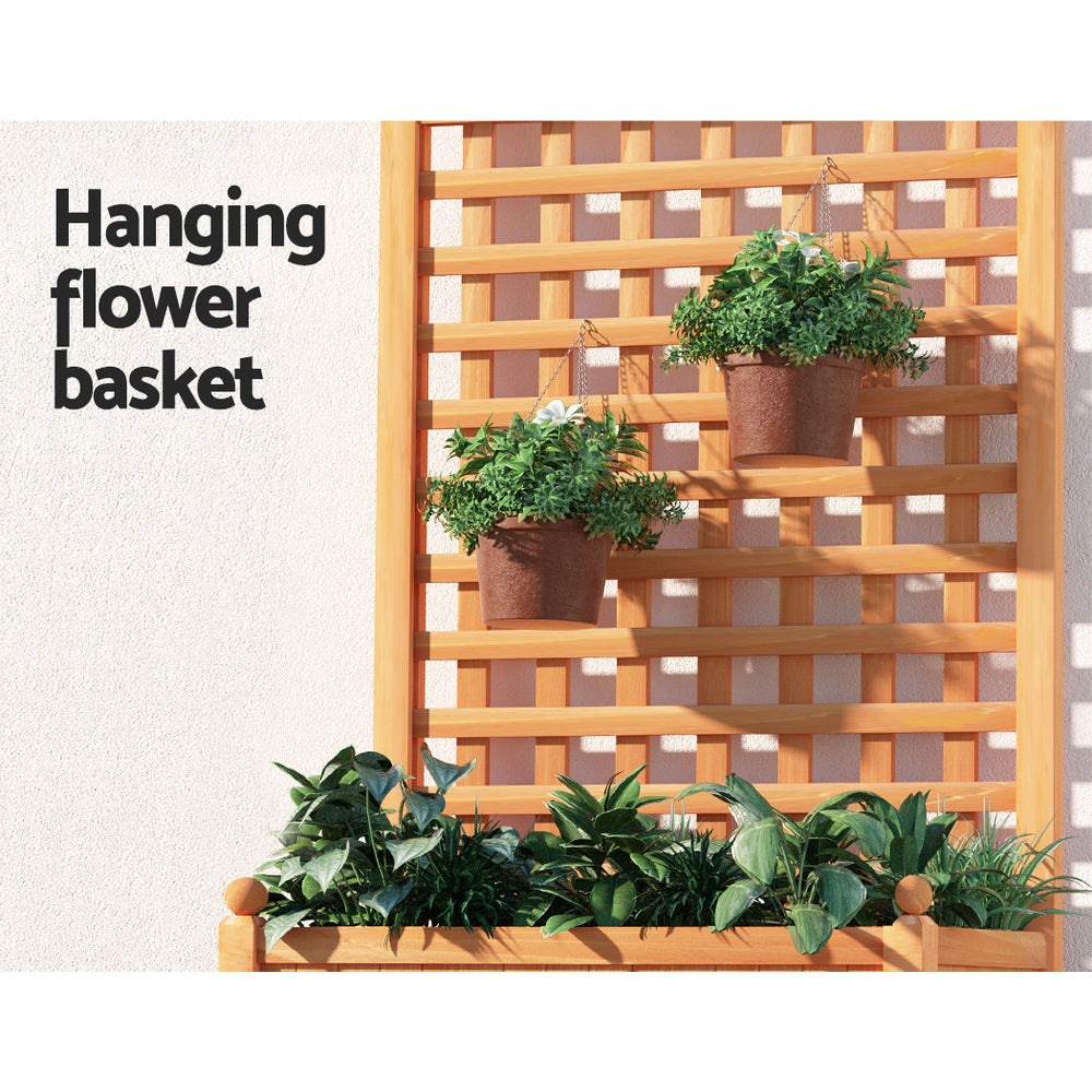 Raised Garden Bed Wooden Panel Planter Box