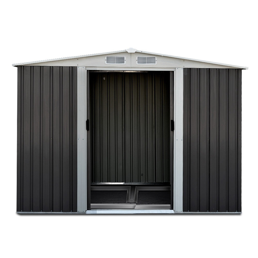 Gable Roof Sliding Door Shed - Large