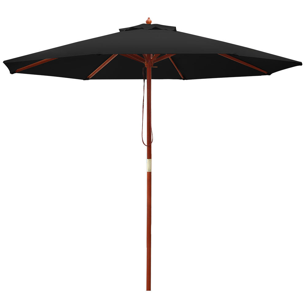 Outdoor Umbrella 2.7M Black