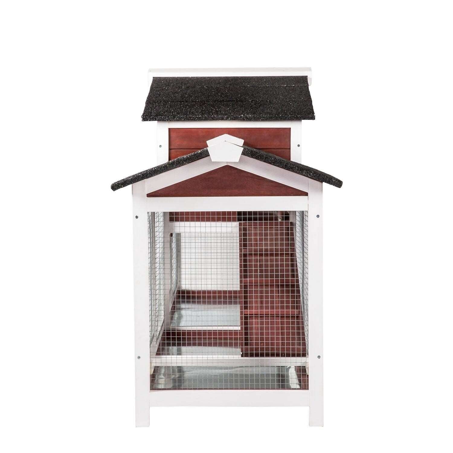 Double storey rabbit hutch best sale