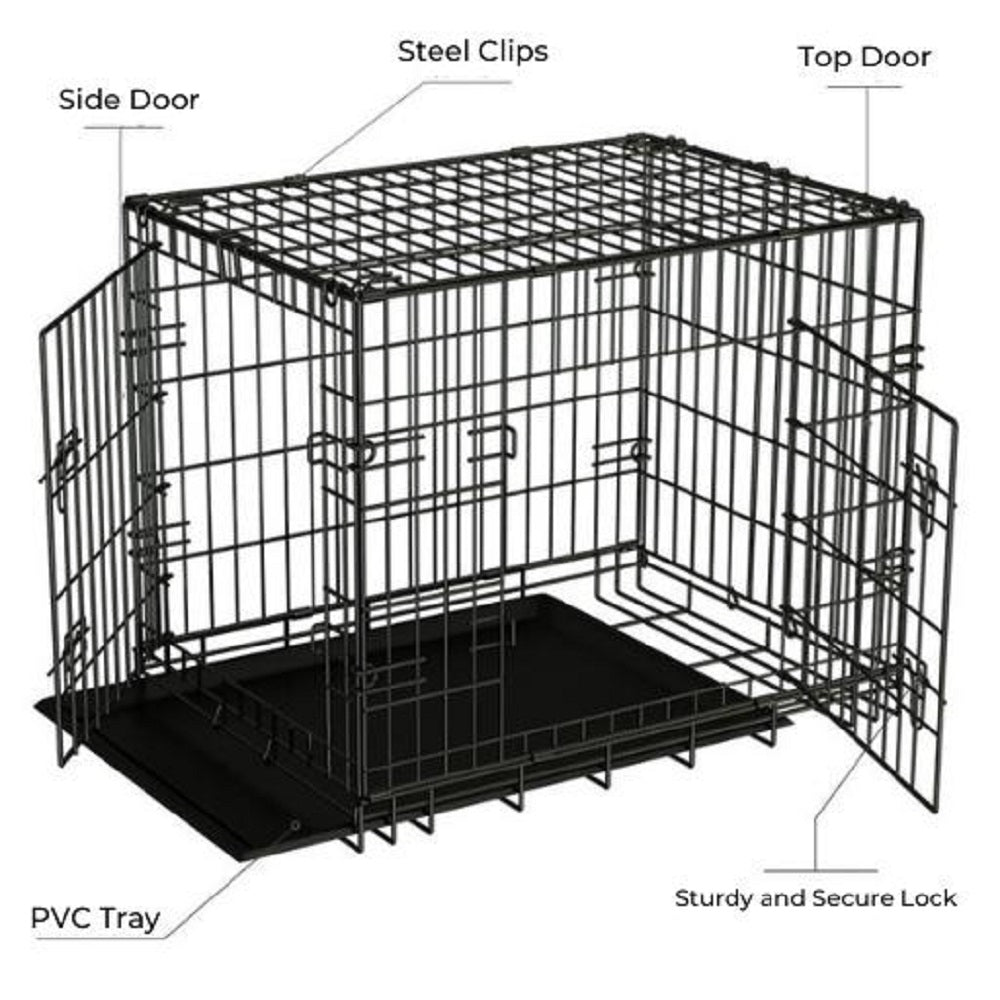 Floofi Dog Cage 30" FI-PC-127-XD